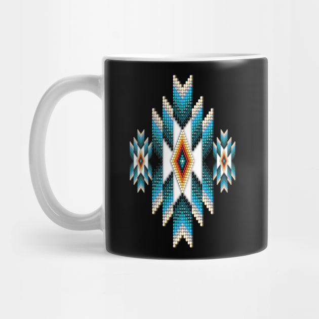 Native American Style Turquoise Sunburst by NaumaddicArts